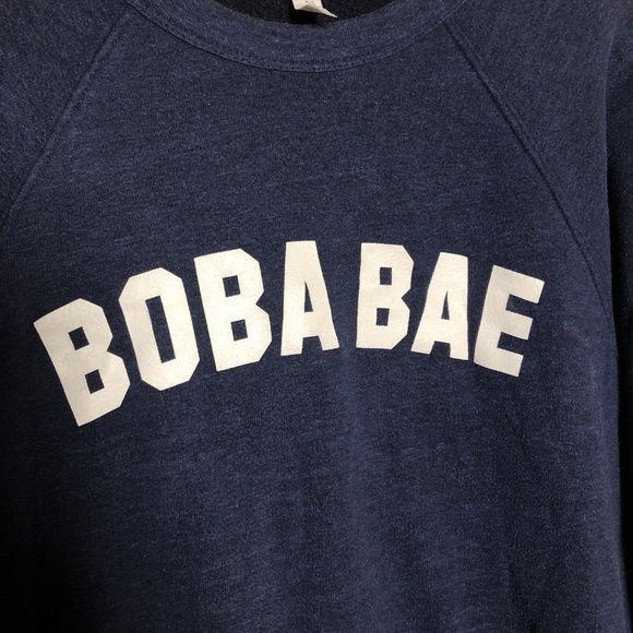 Boba Bae Navy Blue Sweatshirt from Boba Guys - Picture 6 of 7